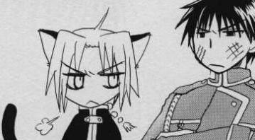 Angry Edo Kitty Scratching Roy's Face