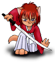 Kenshin Himura - Battousai kitty O.Ox